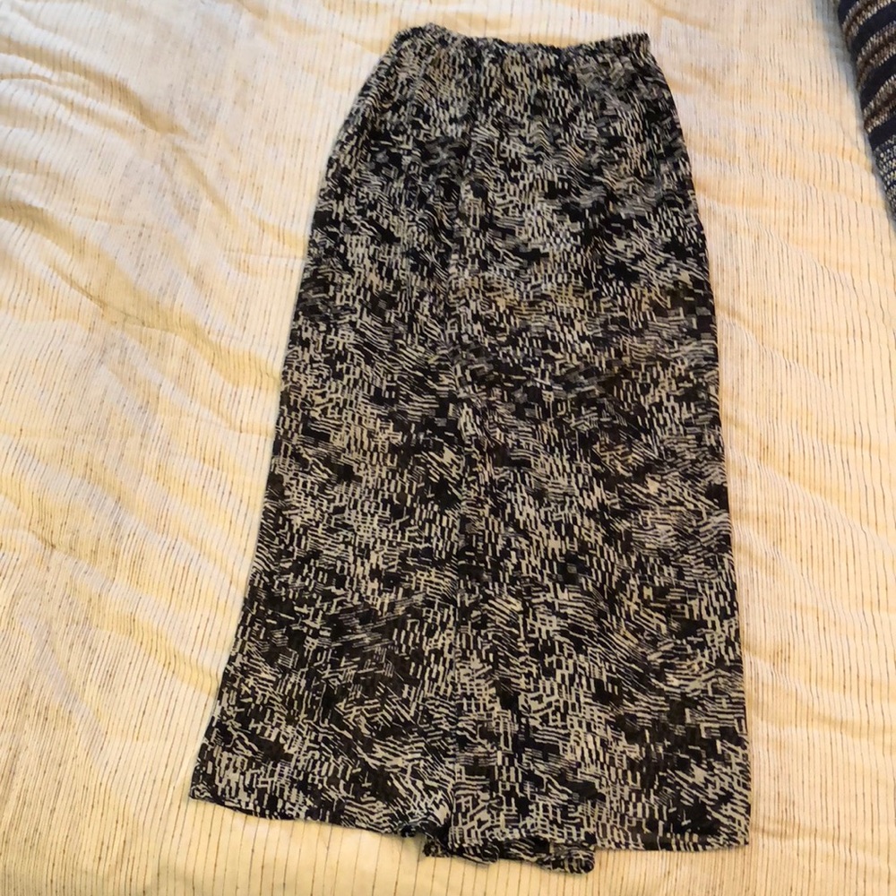 Sheer Maxi Skirt with Mini underneath